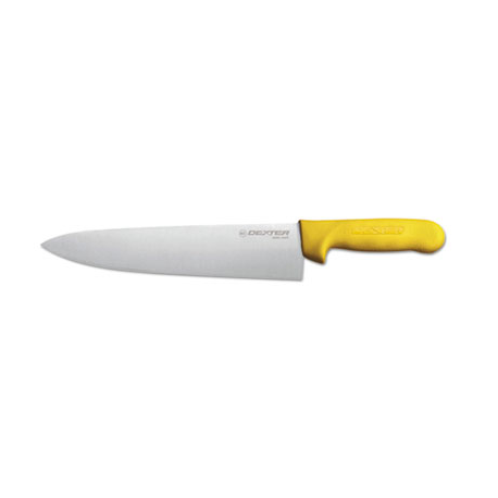 Dexter Cooks Knife 10 Inches High-Carbon Steel with Yellow Handle