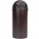 MARSHAL CLASSIC CONTAINER ROUND POLYETHYLENE 25 GAL BROWN