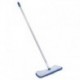 Quickie Flip & Shine Microfiber Floor Mop 1905 Head 48 Handle Blue & Gray