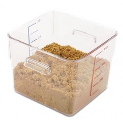 Rubbermaid Commercial SpaceSaver Square Containers 6qt Clear
