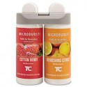 RUBBERMAID- Commercial Microburst Duet Refills Cotton Berry/Refreshing Citrus 3oz Aerosol