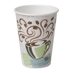DIXIE- Hot Cups Paper 16oz Coffee Dreams Design