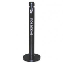 Rubbermaid Commercial Smokers Pole Round Steel Black