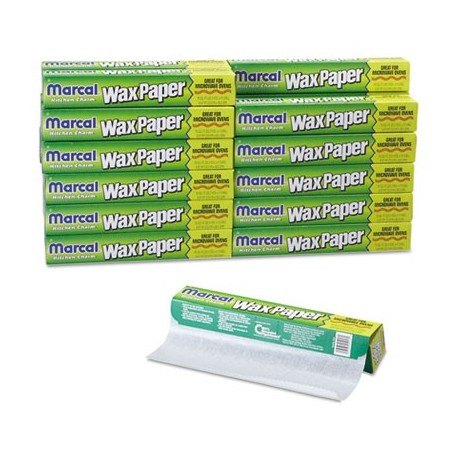 Marcal Kitchen Charm Wax Paper Roll 11 9|10 x 75ft White