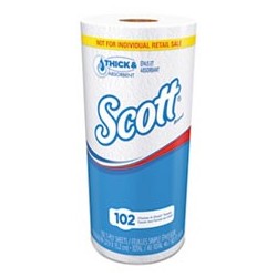 Choose-A-Sheet Mega Roll Paper Towels 1-Ply White 102/Roll 24/Carton