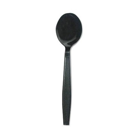 Boardwalk Heavyweight Polypropylene Cutlery Soup Spoon Black