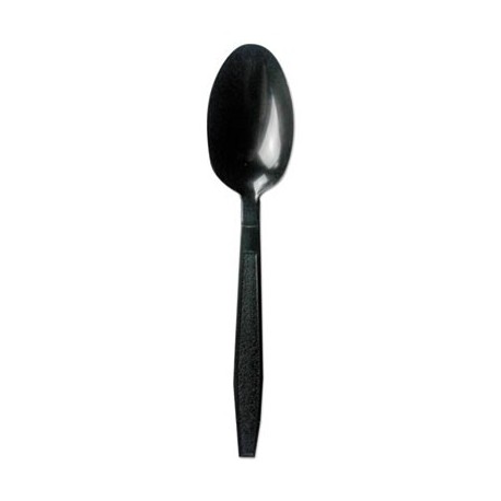 Boardwal Mediumweight Polystyrene Cutlery Teaspoon Black