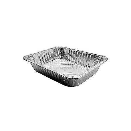 Y6132H Silver Aluminum Half Size Steam Table Pan - 11.75 x 9.38 x 2.56