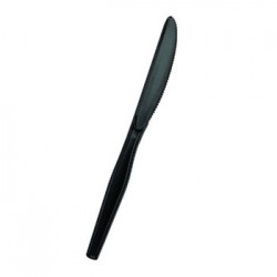 SmartStock Plastic Cutlery Refill Knives Black