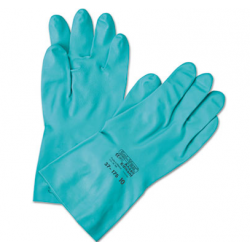 AnsellPro Sol-Vex Sandpatch-Grip Nitrile Gloves Green Size 10