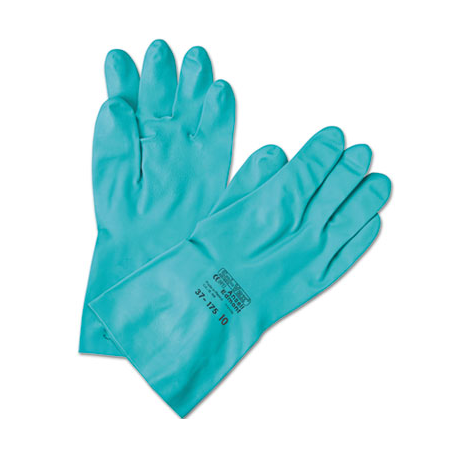 AnsellPro Sol-Vex Sandpatch-Grip Nitrile Gloves Green Size 10