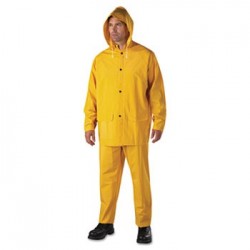 Rainsuit PVC Polyester Yellow 3X-Large