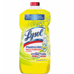 LYSOL Brand Power & Free Multi-Purpose Cleaner Pour Bottle Citrus Sparkle Zest 28oz