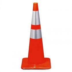 3M Reflective Safety Cone 12 3/4 x 12 3/4 x 28 Orange