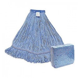 Blended Looped End Mop Cotton and Synthetic (Wide Band) Medium BLUE