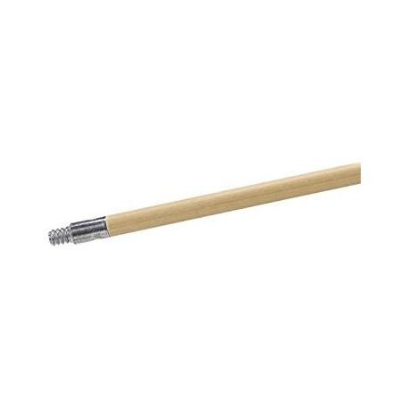 Replacement Handles for Brooms Metal Tip Acme Threaded Clear Lacquered Wood Handle (Size:54x15/16)