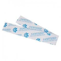 Bagcraft Sani Shield Printed Toilet Seat Band Paper Blue White Deep
