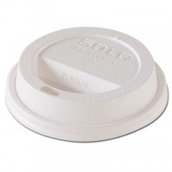 Dart Traveler Dome Hot Cup Lid Fits 8oz Cups White