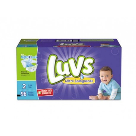 Luvs Diapers with Leakguard Size 2: 12 to 18 lbs