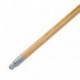 Boardwalk Metal Tip Threaded Hardwood Broom Handle 15/16 Dia x 60 Long