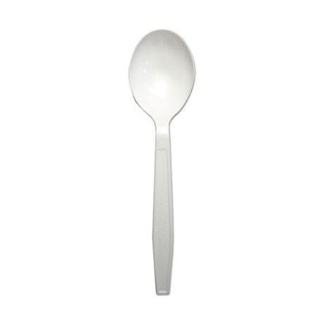 Boardwalk Heavyweight Polypropylene Cutlery Soup Spoon White