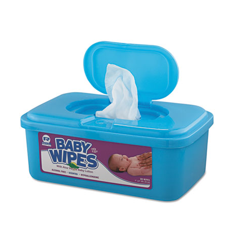Baby Wipes Tub White