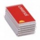 Universal Wirebound Memo Books Narrow Rule 5 x 3 Orange 50 Sheet Pads