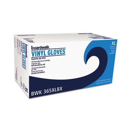 Boardwalk General Purpose Vinyl Gloves Powder/Latex-Free 2 3/5mil X-Large Clear