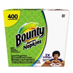 Bounty Quilted Napkins 1-Ply 12.2 x 12 White