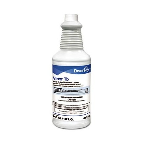 Diverse TB Disinfectant Cleaner Lemon Scent Liquid 32 oz Bottle