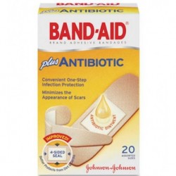 BAND-AID Antibiotic Adhesive Bandages Assorted Sizes