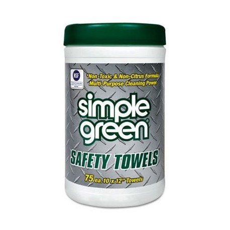 Simple Green Safety Towels 10 x 11 3/4 75/Canister
