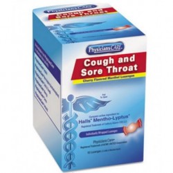 PhysiciansCare Cough and Sore Throat Cherry Menthol Lozenges