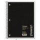 Universal 1 Sub. Wirebound Notebook College Rule Black Cover