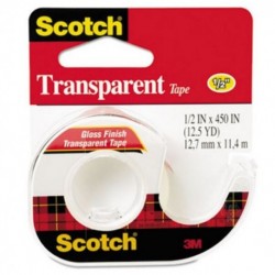 Scotch Transparent Tape in Hand Dispenser1 Core Clear