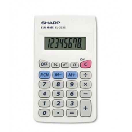 Sharp EL233SB Pocket Calculator 8-Digit LCD