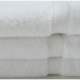 Oxford Gold BATH Towels WHITE 86% Cotton Ringspun/ 14% Polyester w/ 100% Cotton Loops Cam Border 5.50LBS