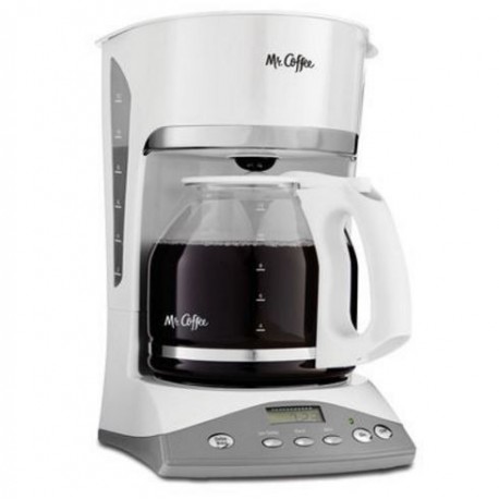 12-Cup Programmable Coffeemaker with 2-hour auto shut off   (WHITE)