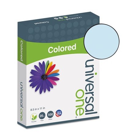 Universal Colored Paper 20lb 8-1/2 x 11 Blue