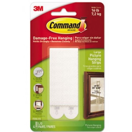 Command Picture Hanging Strips White
