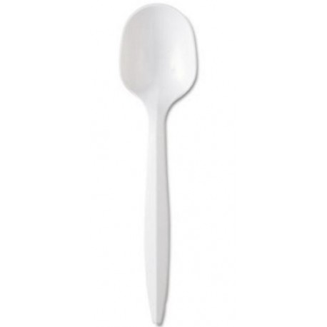 GEN Medium-Weight Cutlery Soup Spoon White