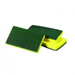 Scotch-Brite PROFESSIONAL Medium-Duty Scrubbing Sponge 3.5 x 6.25 Yellow & Green