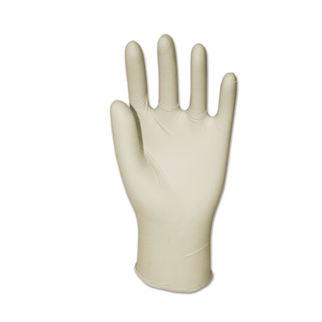 GEN Latex General-Purpose Gloves Powder-Free Natural Large 4.4 mil