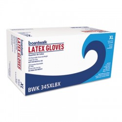 Boardwalk General-Purpose Latex Gloves Natural X-Large Powder-Free 4.4 mil
