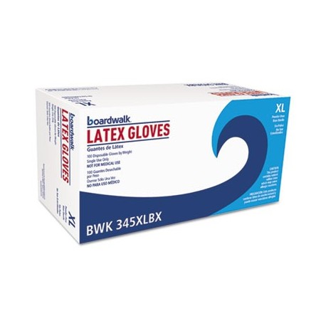 Boardwalk General-Purpose Latex Gloves Natural X-Large Powder-Free 4.4 mil