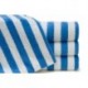OXFORD CABANA POOL TOWELS 32 x 66 BLUE STRIPE 100% COTTON 2 PLY RINGSPUN 2X2 (3 Dozen Minumum Order)