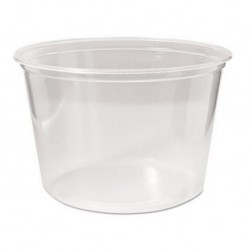 Fabri-Kal Microwavable Deli Containers 16 oz Clear 500/Carton