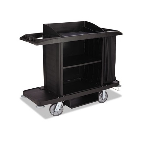 Housekeeping Cart 22w x 60d x 50h Black