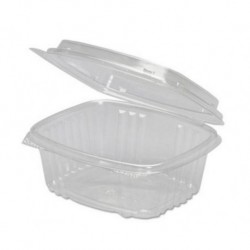Genpak Clear Hinged Deli Container Plastic 12 oz 5-3|8 x 4-1|2 x 2-1|2