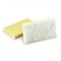 Cellulose Sponge Scrubber white/yellow 6 1/4 x 3 3/16 x 7/8